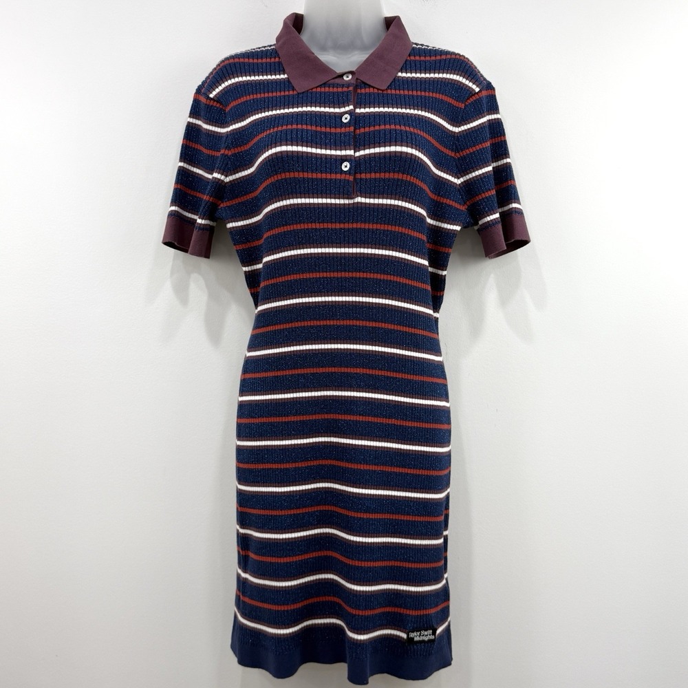 Taylor Swift Midnights Rooting For The Anti-Hero Knit Polo Dress XL Official